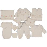 Çiçekli 6617 Gaye bebe 10 lu set